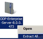 Extract All option selected