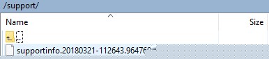 Example log bundle