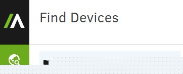 Find Devices icon and Classic Reports