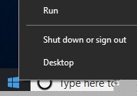 Run option