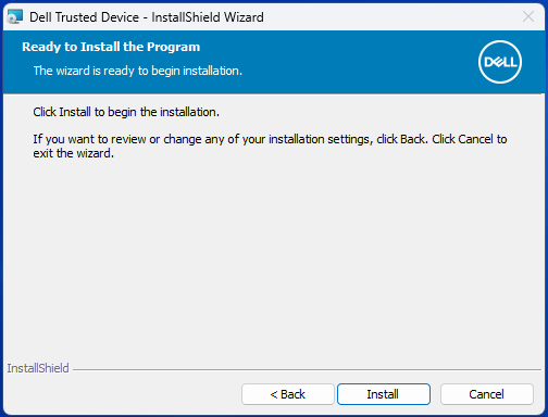 Pulsante Install