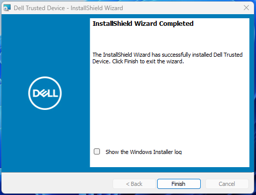 Finish (Son) düğmesi