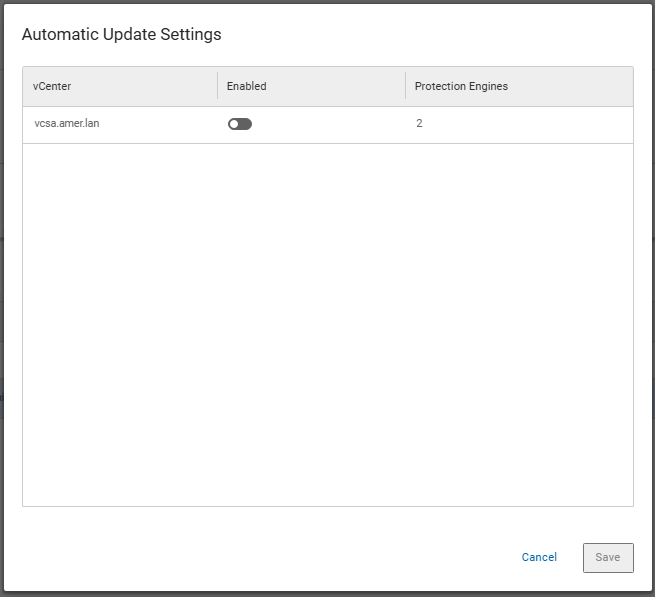 Automatic Update Settings.