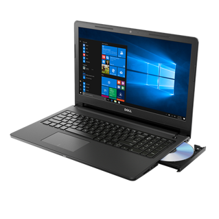 Optical drive open tray on the right side of an Inspiron 3562