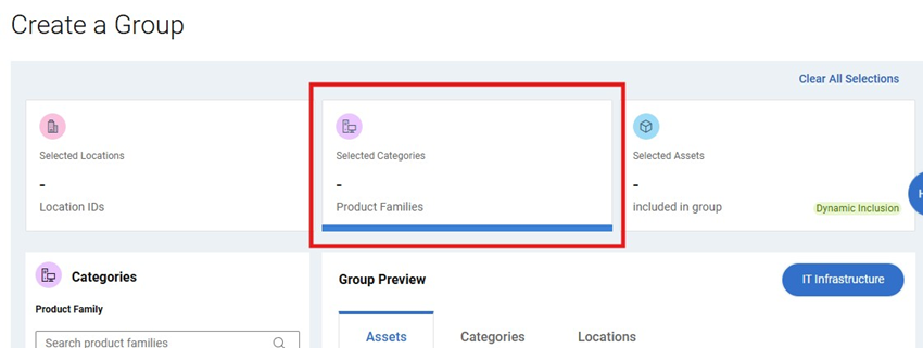 Create My Group - MG Dynamic Family card