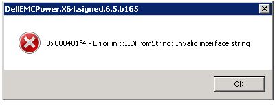 Помилка 0x800401f4