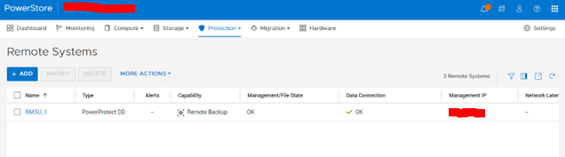 PPDD remote system added in PowerStore