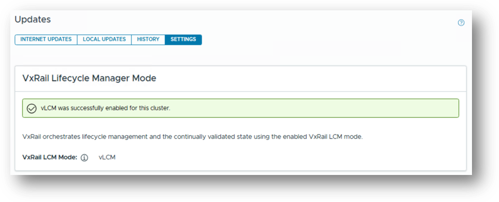 vLCM 활성화