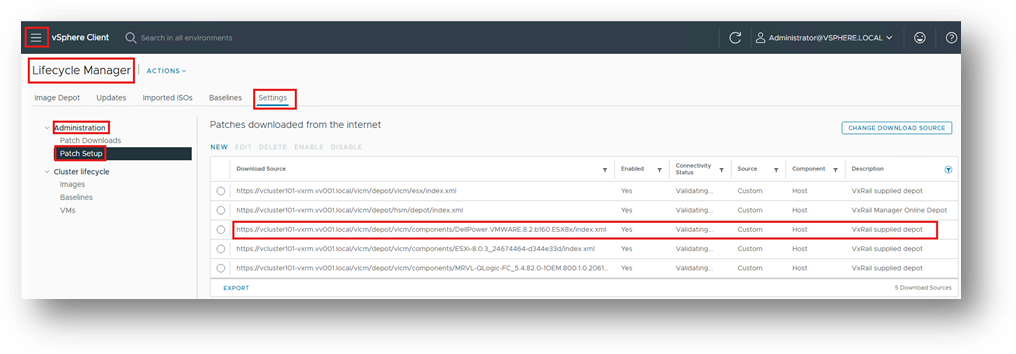 Lifecycle Manager-patch instellen