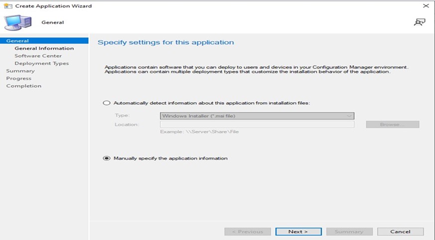 Populate the required information