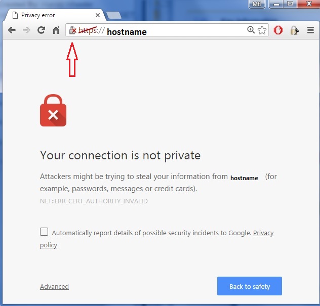 client browser (chrome)