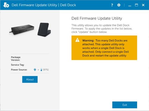 Warning received when attempting to update firmware