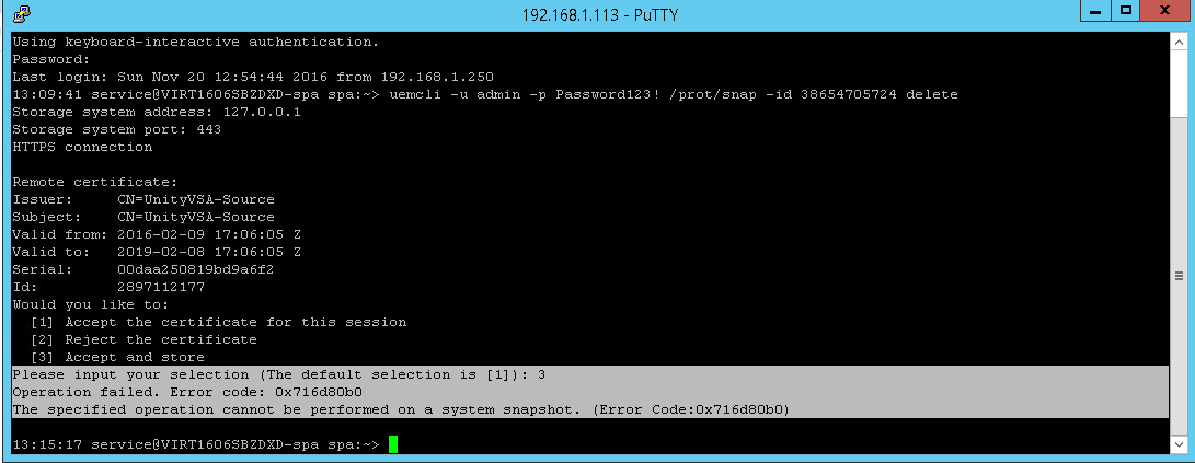 Der angegebene Vorgang kann nicht auf einen System-Snapshot angewendet werden. (Fehlercode: 0x716d80b0)