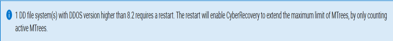 DDFS-Neustartmeldung