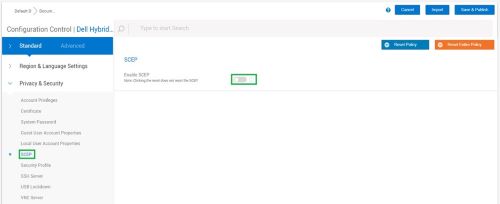 Habilitación de SCEP