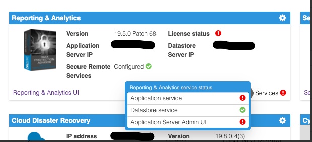 ACM 的螢幕截圖，顯示具有紅色標記的 DPA。 