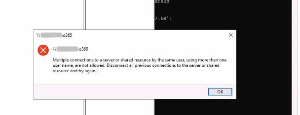 multiple connection error
