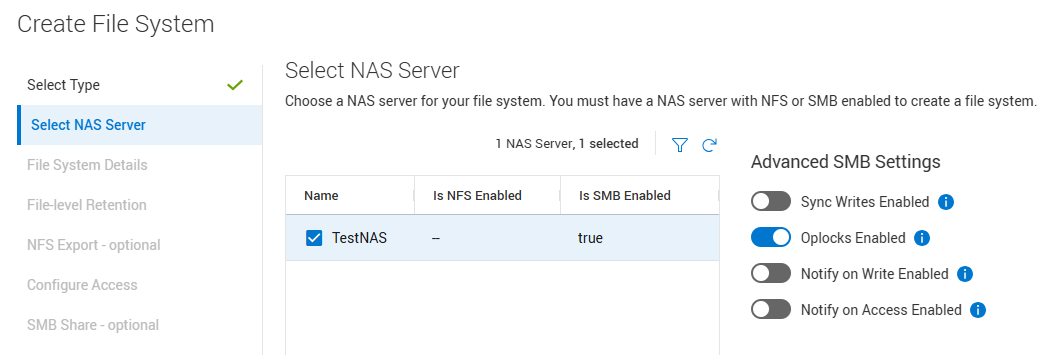 Create a normal File System 