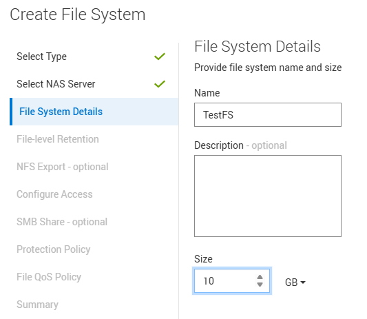 FIle system details