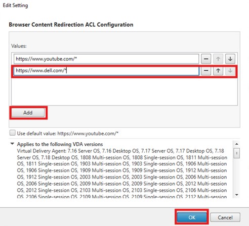 将策略设置为 Allowed