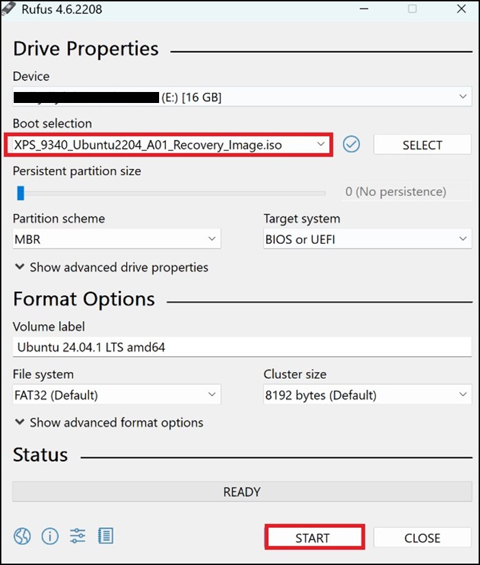 Rufus Tool, création d’une clé USB amorçable