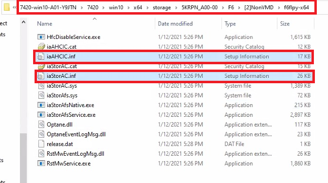 iaAHCIC.inf oraz iaStorAC.inf