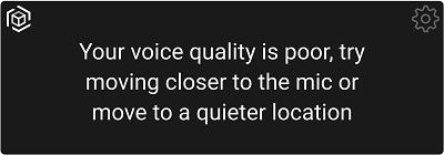 A notification with the message when on a Zoom or Teams call
