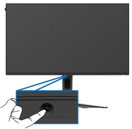Location of Joystick on Alienware 27 Gaming Monitor AW2723DF