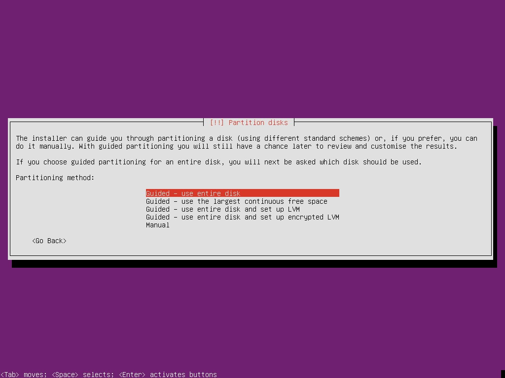 Disk Partition Method