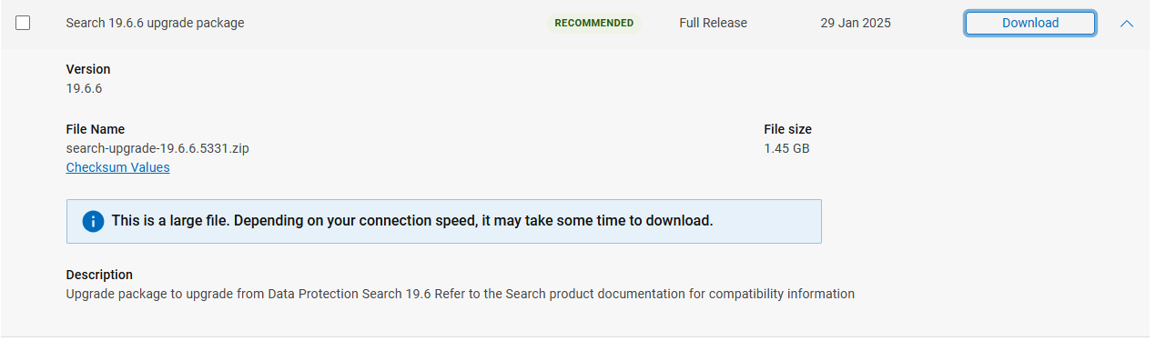 Upgradepaket für 19.6.6 zum Download suchen