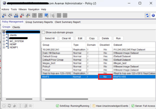 Групові зміни на ввімкнено
