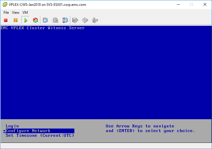 vSphere 콘솔 -> 