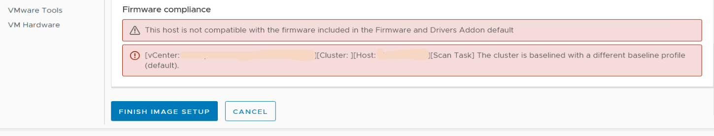 Error observed in VLCM