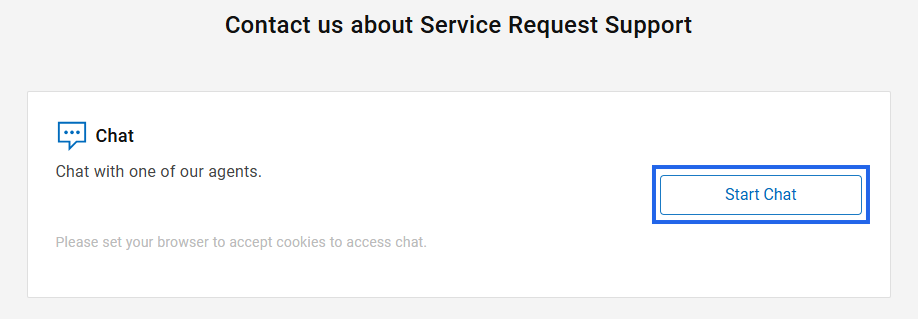 click start chat button