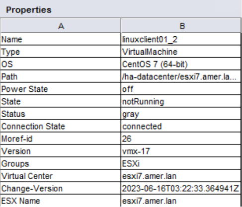 Свойства виртуальной машины без UUID