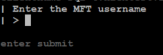 Screenshot of Enter MFT username