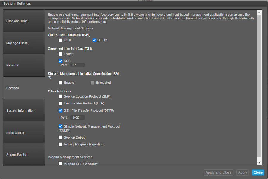 Aktivera SNMP-protokoll