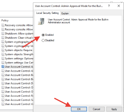 włączanie trybu zatwierdzania administratora w systemie Windows