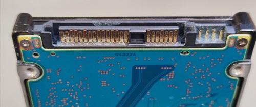 Hard Drive Corrosion and Damaged Pins