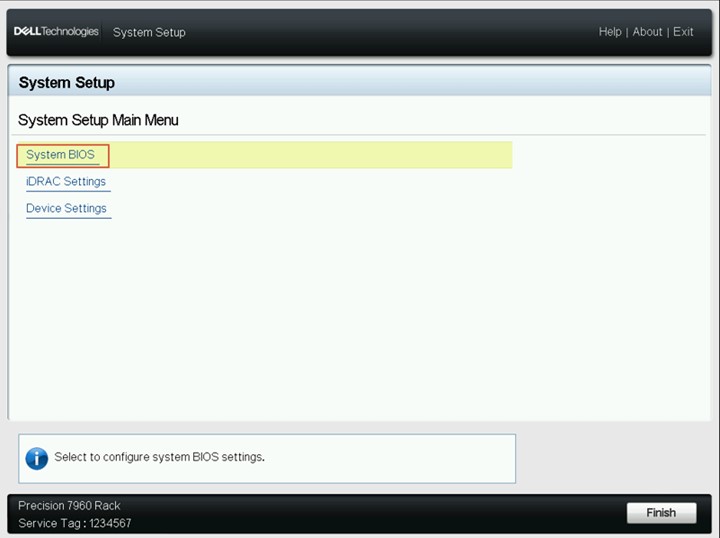 System Setup (Systemoppsett)