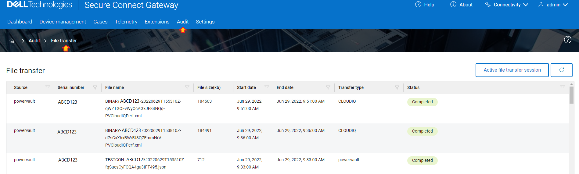 Secure Connect Gateway Audit