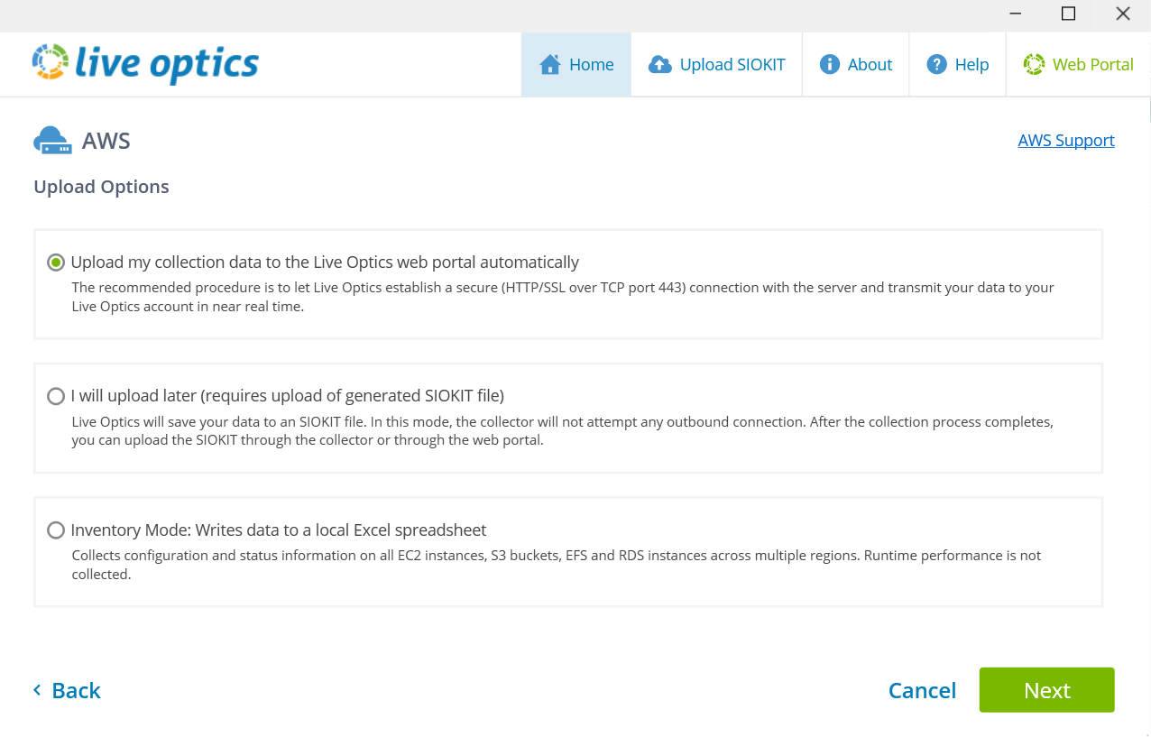 Live Optics | AWS | Completar una recopilación de AWS | Dell Antillas ...