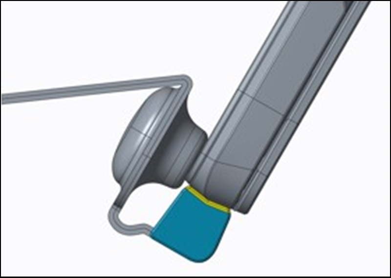 Latitude 7350 Detachable Folio toetsenbord, magnetische bevestiging Voorbeeld