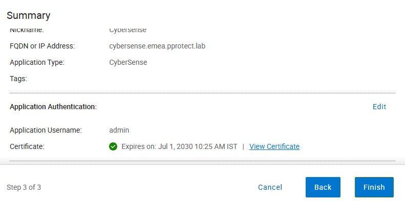 certificate showing expiry date