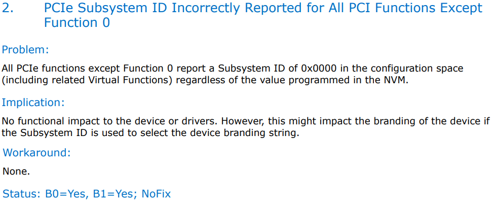 screenshot of Intel document