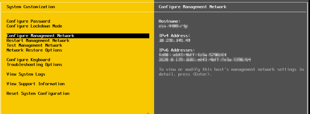 Bevestiging dat het IP-adres is toegewezen en de hostnaam correct is