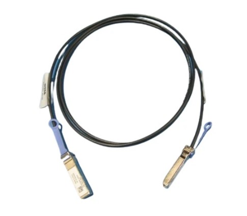 Image of a DAC Twinax network cable (example: Dell Networking Cable, SFP+ to SFP+, 10GbE, Passive Copper Twinax Direct Attach)