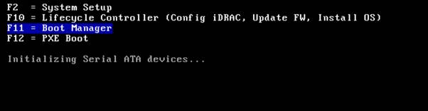 Boot the system using the Windows Server 2022 media.