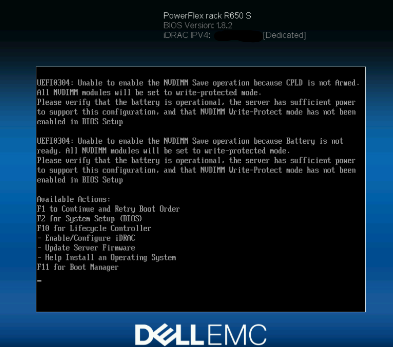 Captura de pantalla de los mensajes de error
