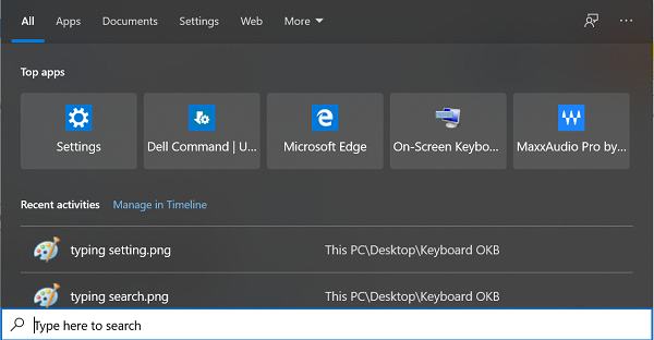 アクセシビリティー設定を使用してオンスクリーン キーボードを有効にする方法